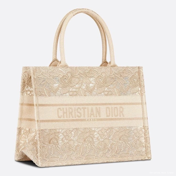 Cheap Dior D-Lace Tote Beige Motif Book Macrame Canvas 0809 Luxury